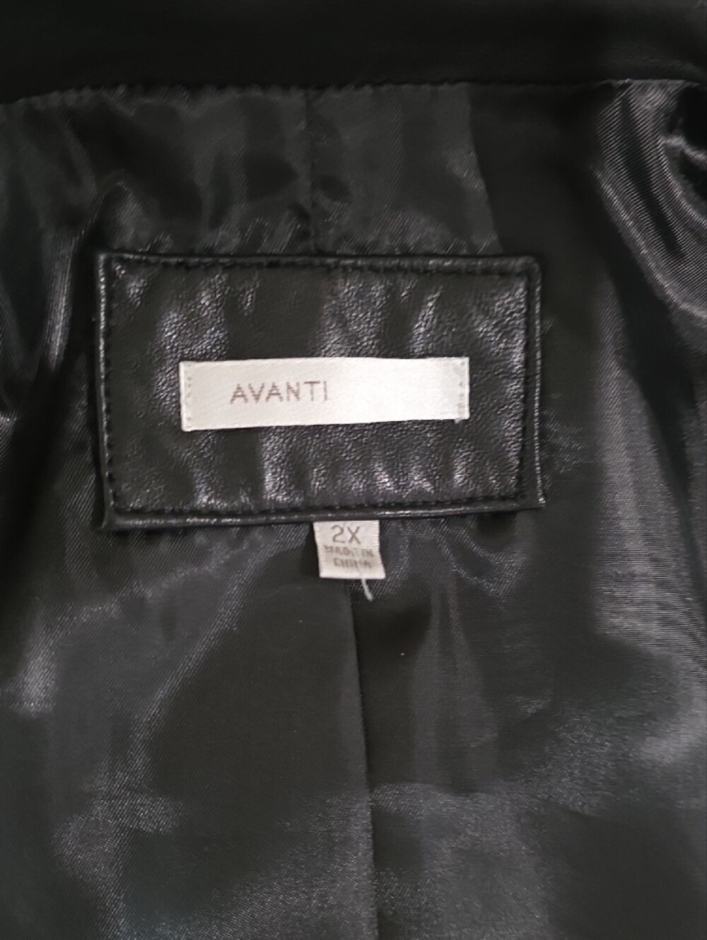 2X Avanti Classic Black Leather Zip Jacket - Women's - Picture 3 of 10